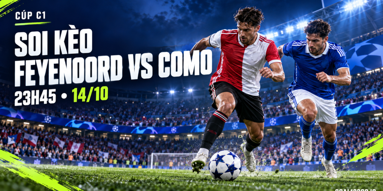 Soi kèo Feyenoord vs Como 23h45 ngày 14/10 tại Cúp C1