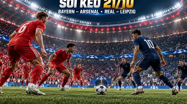 Soi kèo bóng đá 21/10: minh họa Bayern – Arsenal và Real Madrid – Leipzig