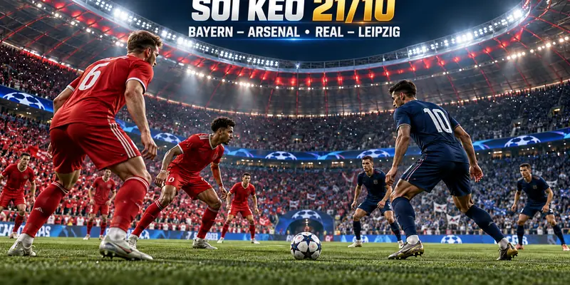 Soi kèo bóng đá 21/10: minh họa Bayern – Arsenal và Real Madrid – Leipzig