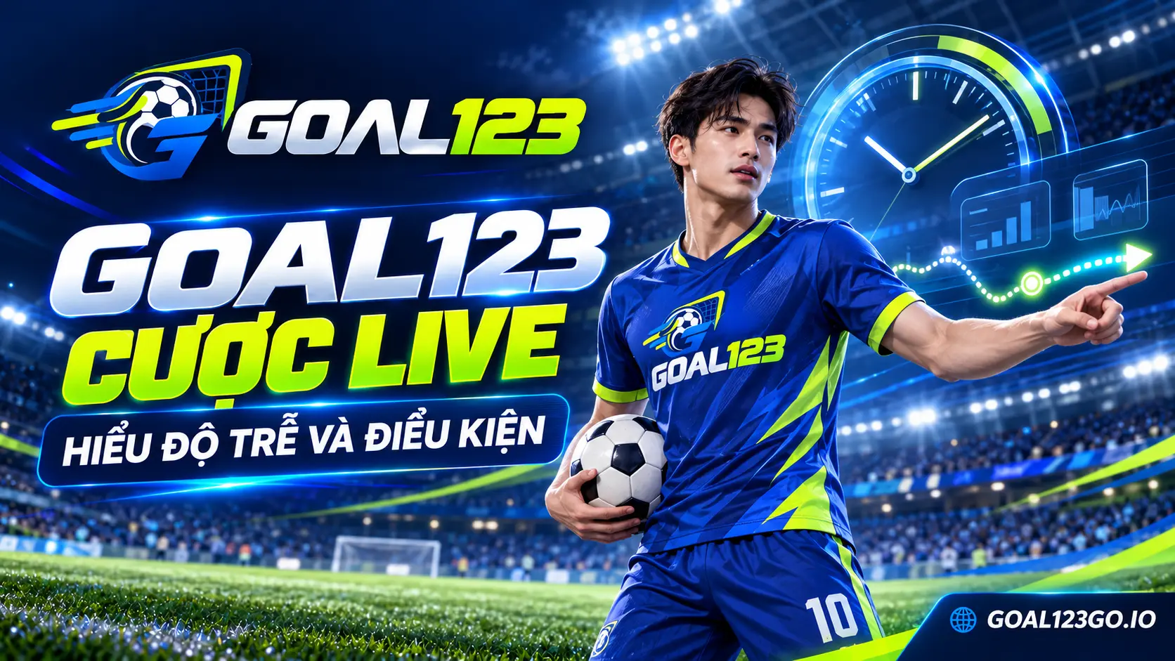 Cầu thủ minh họa thuật ngữ Goal123 cược live và độ trễ dữ liệu