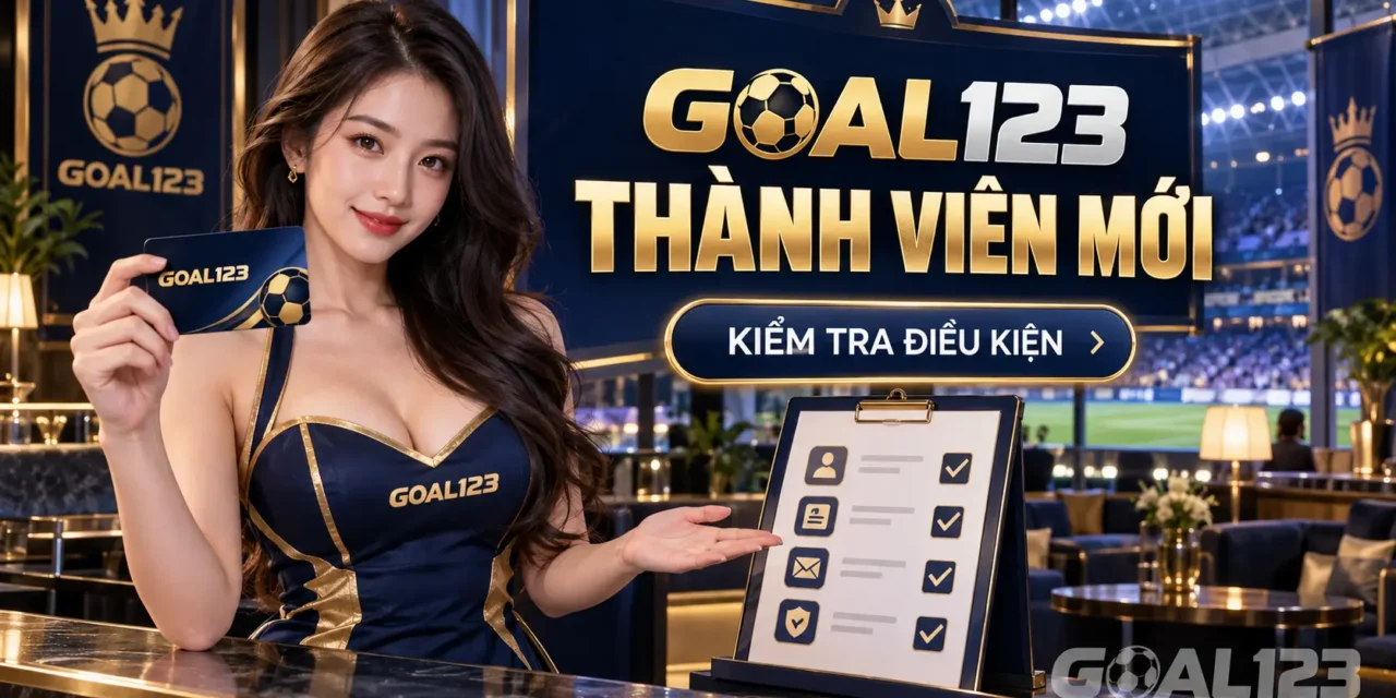 Nữ đại diện Goal123 minh họa khuyến mãi thành viên mới