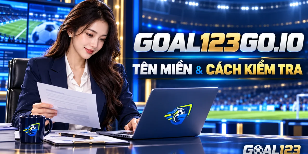 Nữ đại diện Goal123 giới thiệu tên miền goal123go.io và cách kiểm tra